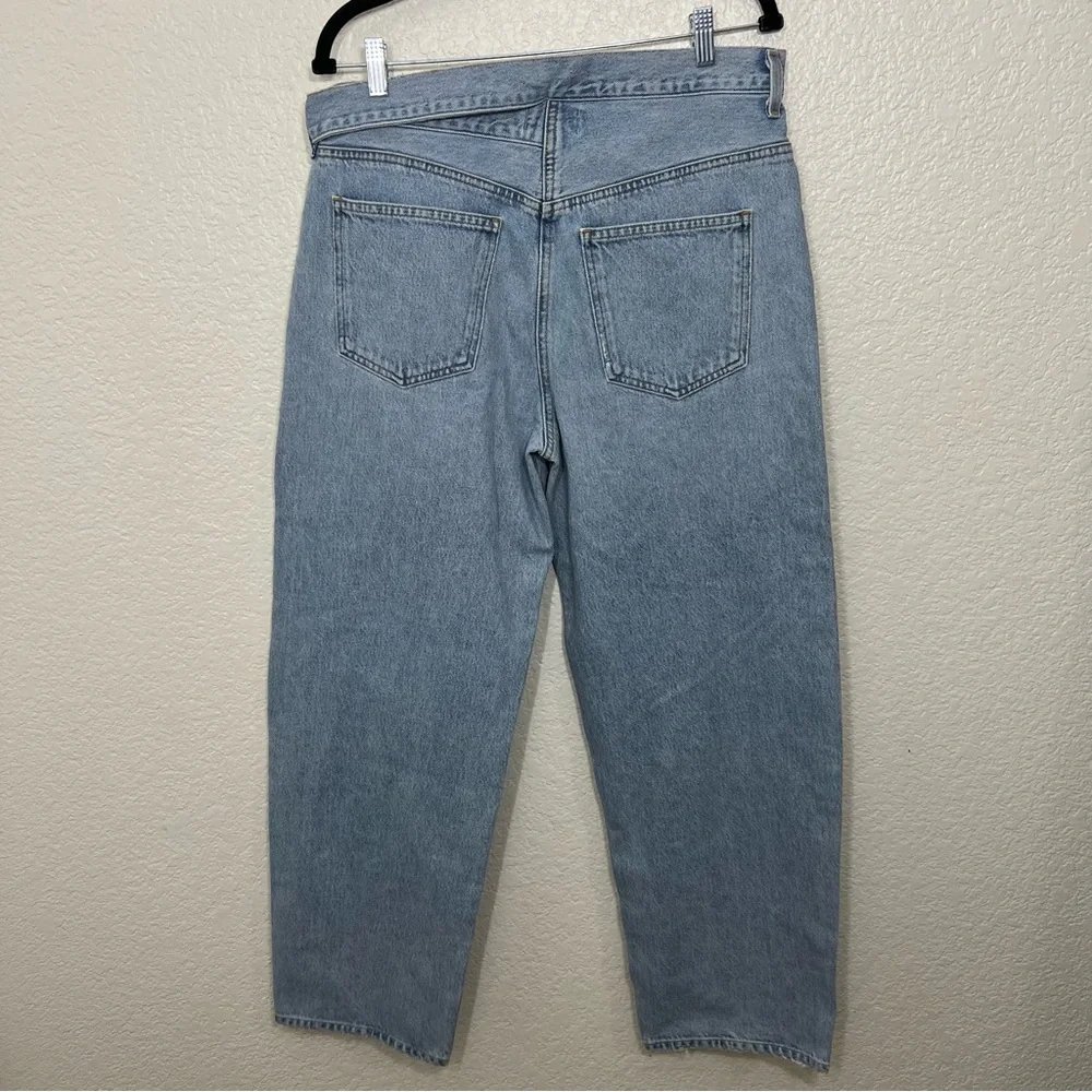 AGOLDE Blue Broken Waistband Jeans
